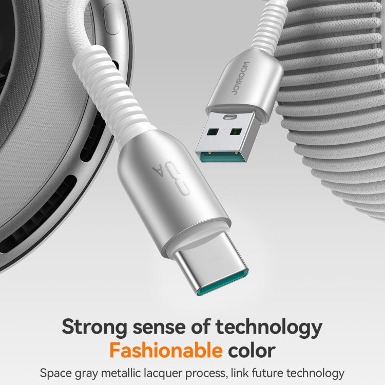 JOYROOM S-A51 Cutting-Edge Series 3A Fast Charging Data Cable, USB-A to Type-C Cable, Length: 1.2m - Light Gray