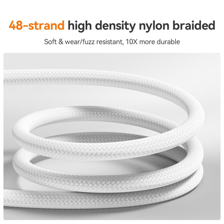 JOYROOM S-A51 Cutting-Edge Series 3A Fast Charging Data Cable, USB-A to Type-C Cable, Length: 1.2m - Light Gray
