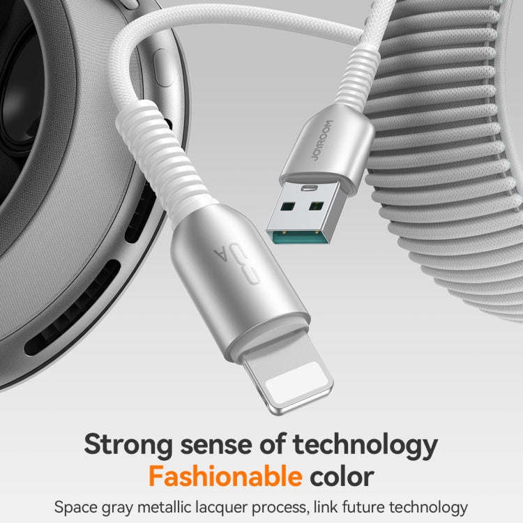 JOYROOM S-A51 Cutting-Edge Series 3A Fast Charging Data Cable, USB-A to 8 Pin Cable, Length: 1.2m - Light Gray
