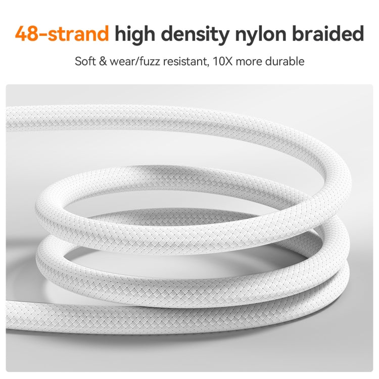 JOYROOM S-A51 Cutting-Edge Series 3A Fast Charging Data Cable, Type-C to Type-C Cable, Length: 1.2m - Light Gray
