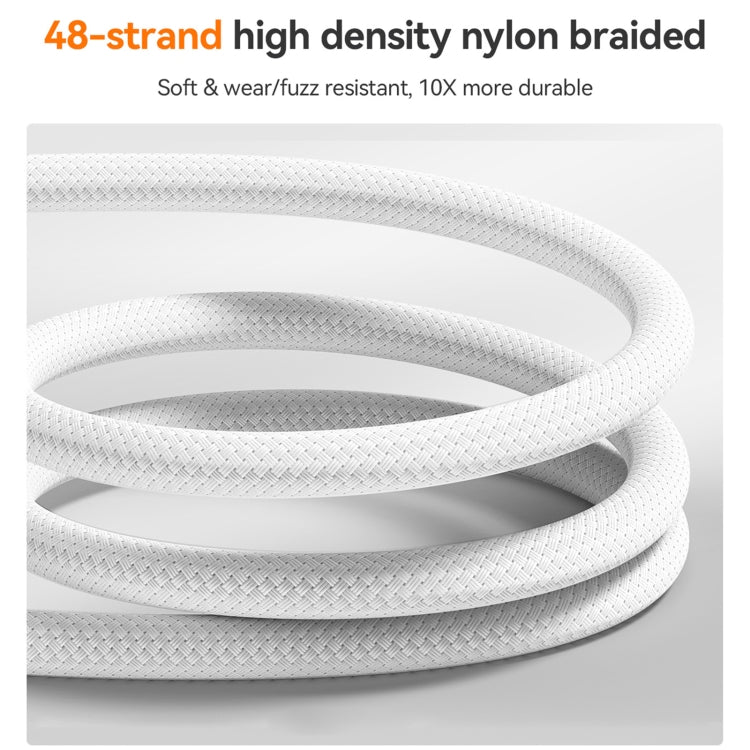 JOYROOM S-A51 Cutting-Edge Series 3A Fast Charging Data Cable, Type-C to 8 Pin Cable, Length: 1.2m - Light Gray