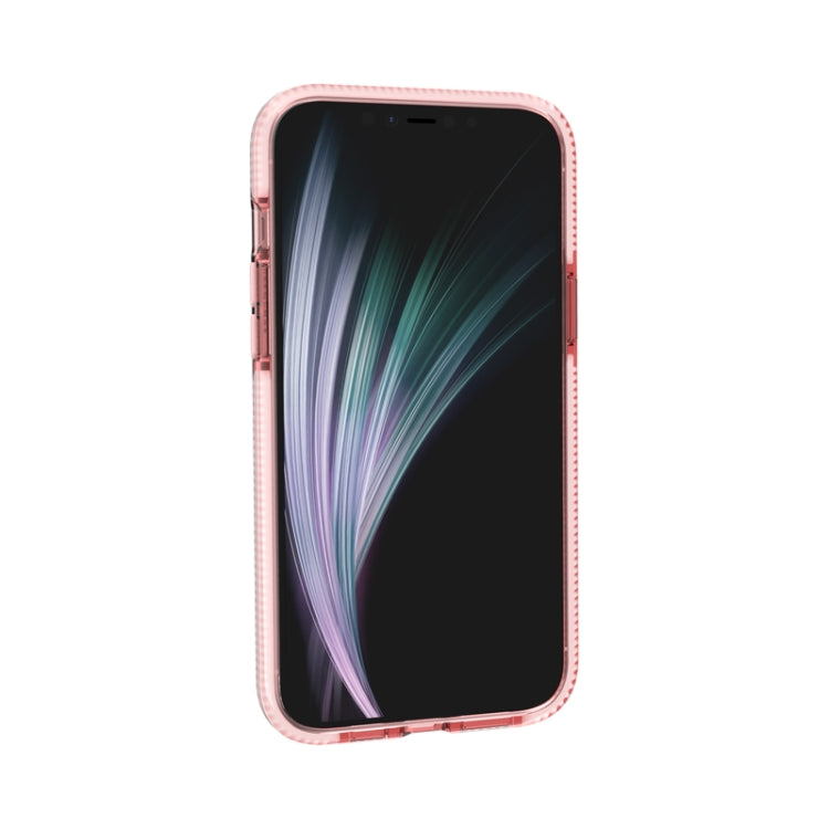 For iPhone 12 mini Shockproof Diamond Texture TPU Protective Case(Pink)