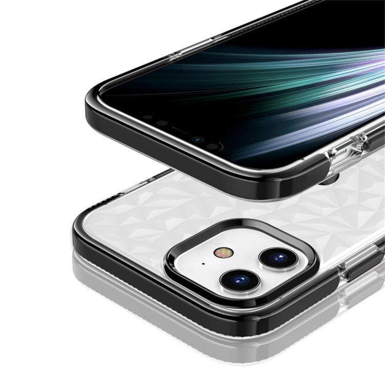 For iPhone 12 / 12 Pro Shockproof Diamond Texture TPU Protective Case