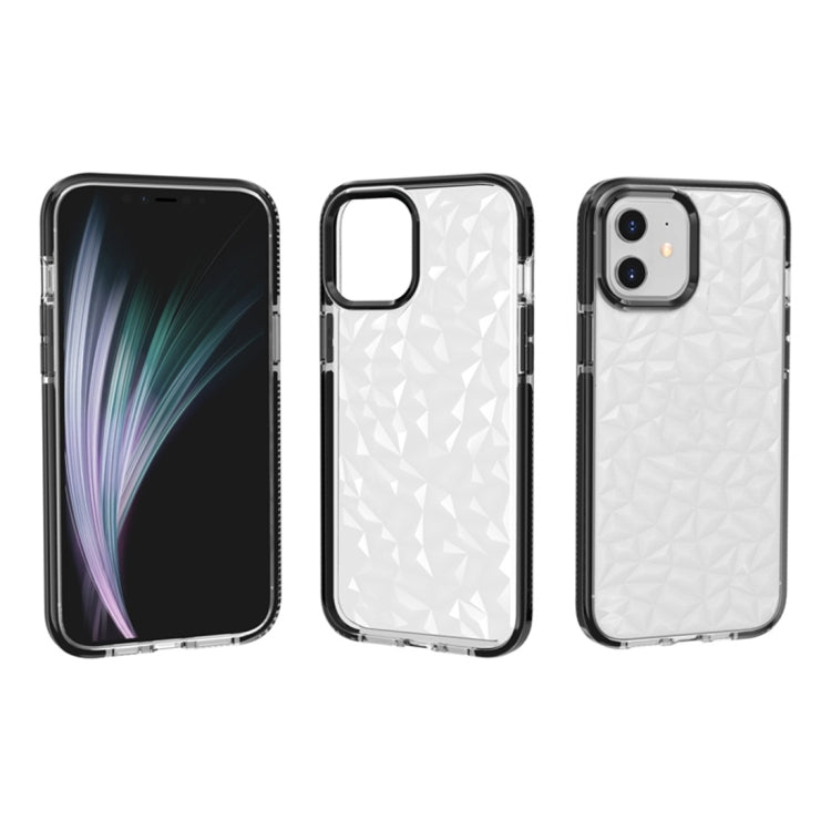 For iPhone 12 / 12 Pro Shockproof Diamond Texture TPU Protective Case