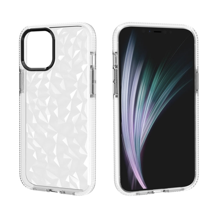 For iPhone 12 / 12 Pro Shockproof Diamond Texture TPU Protective Case