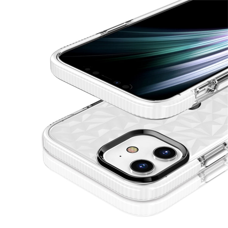 For iPhone 12 / 12 Pro Shockproof Diamond Texture TPU Protective Case