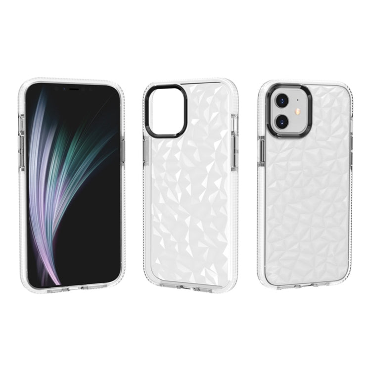 For iPhone 12 / 12 Pro Shockproof Diamond Texture TPU Protective Case
