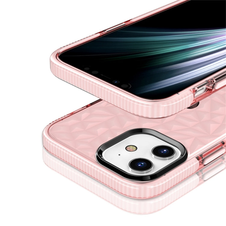 For iPhone 12 / 12 Pro Shockproof Diamond Texture TPU Protective Case