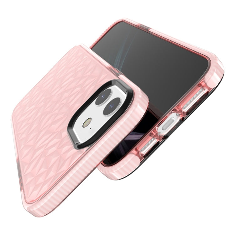 For iPhone 12 / 12 Pro Shockproof Diamond Texture TPU Protective Case