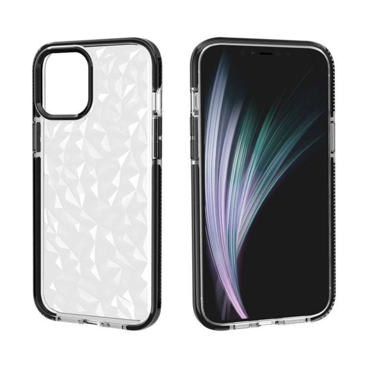 For iPhone 12 Pro Max Shockproof Diamond Texture TPU Protective Case