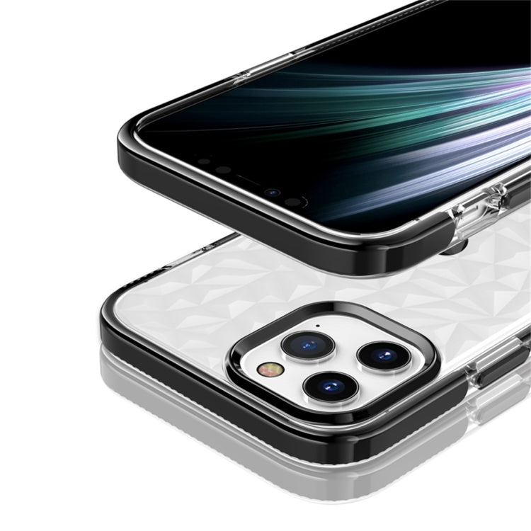 For iPhone 12 Pro Max Shockproof Diamond Texture TPU Protective Case