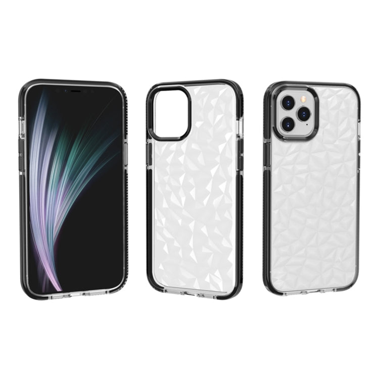 For iPhone 12 Pro Max Shockproof Diamond Texture TPU Protective Case
