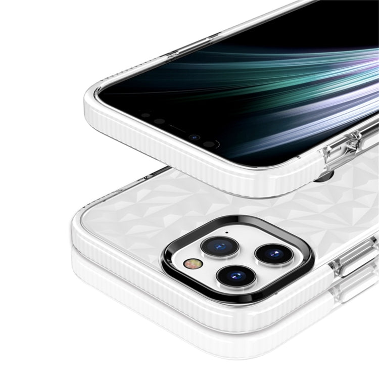 For iPhone 12 Pro Max Shockproof Diamond Texture TPU Protective Case