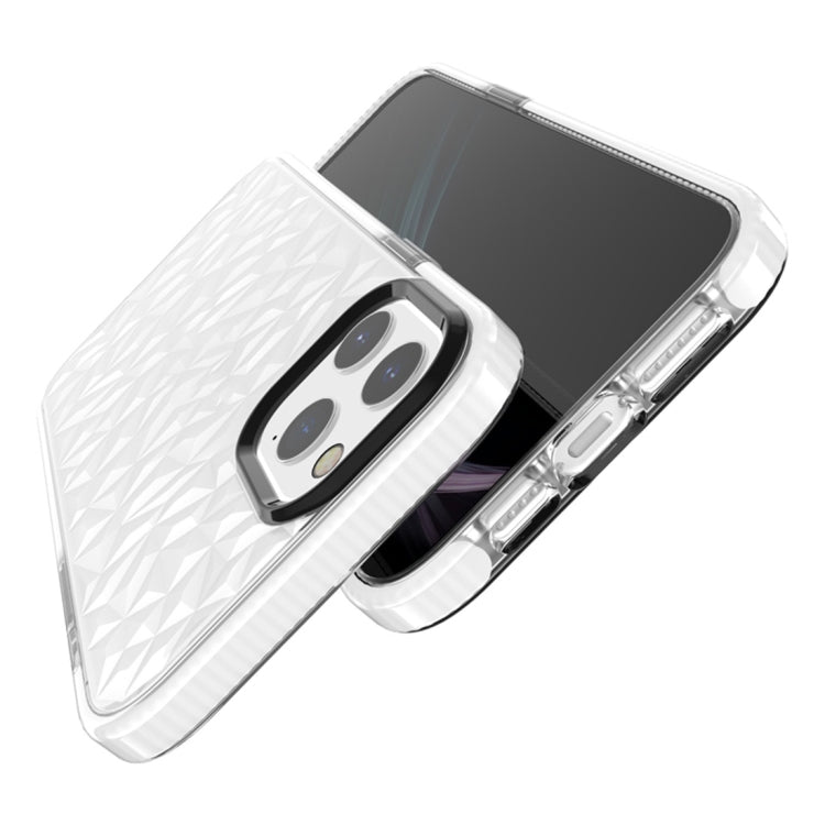 For iPhone 12 Pro Max Shockproof Diamond Texture TPU Protective Case