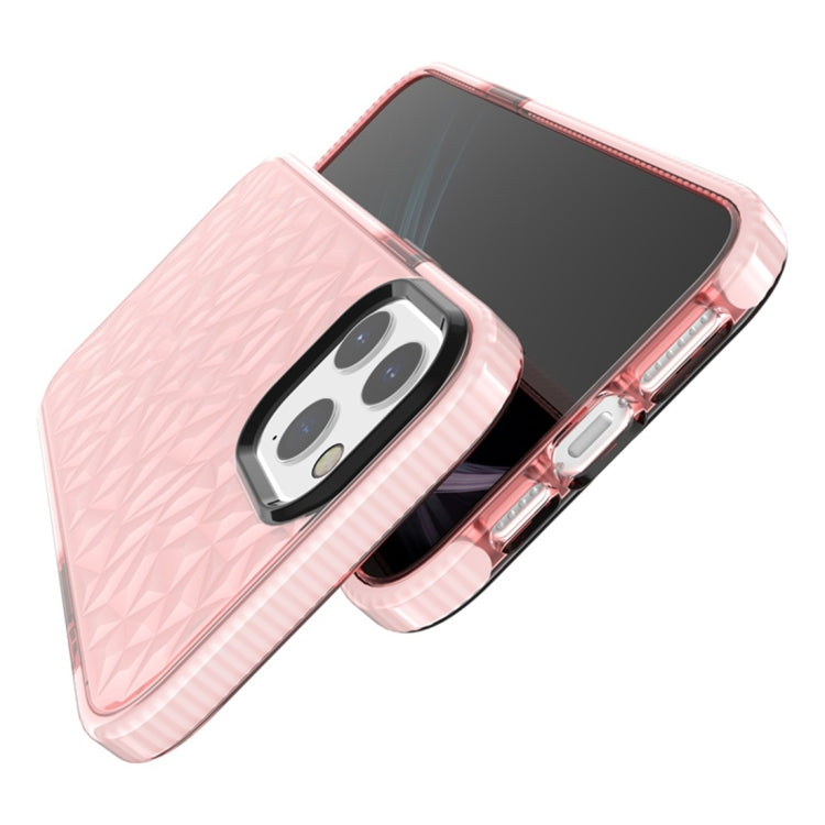 For iPhone 12 Pro Max Shockproof Diamond Texture TPU Protective Case