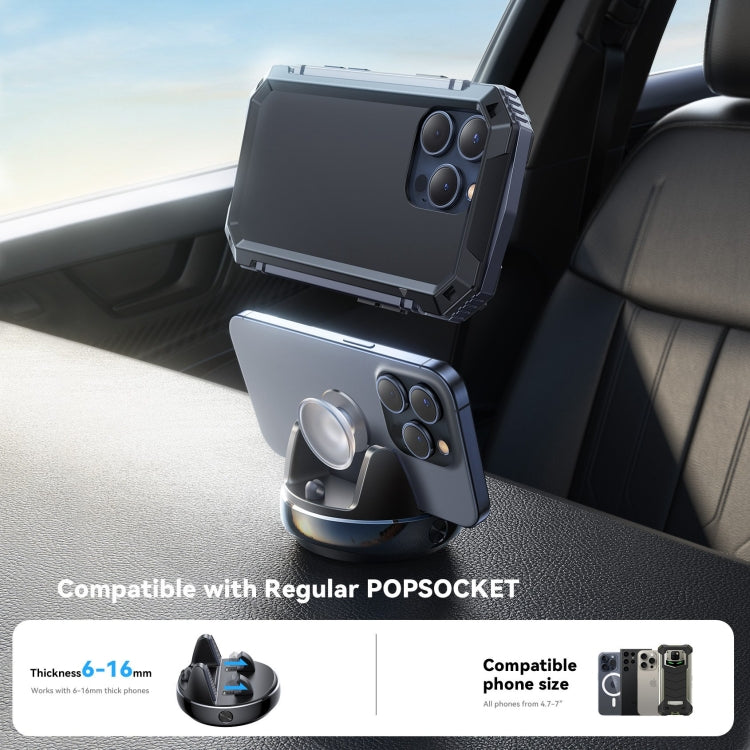 JOYROOM JR-ZS330 Dundun No.3 Vehicle Mounted Bracket Dashboard Car Phone Holder - Black