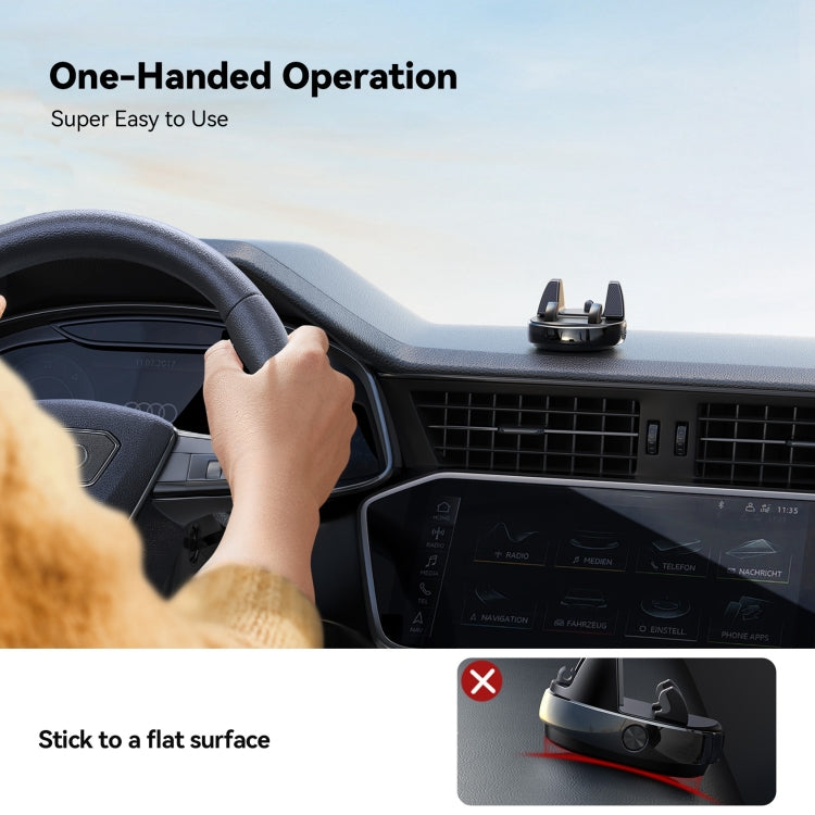 JOYROOM JR-ZS330 Dundun No.3 Vehicle Mounted Bracket Dashboard Car Phone Holder - Black