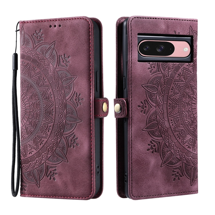 For Google Pixel 9 / 9 Pro Skin Feel Totem Embossed Leather Phone Case