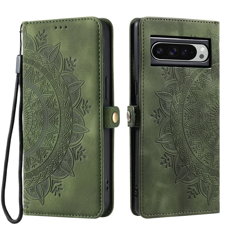 For Google Pixel 9 Pro XL Skin Feel Totem Embossed Leather Phone Case