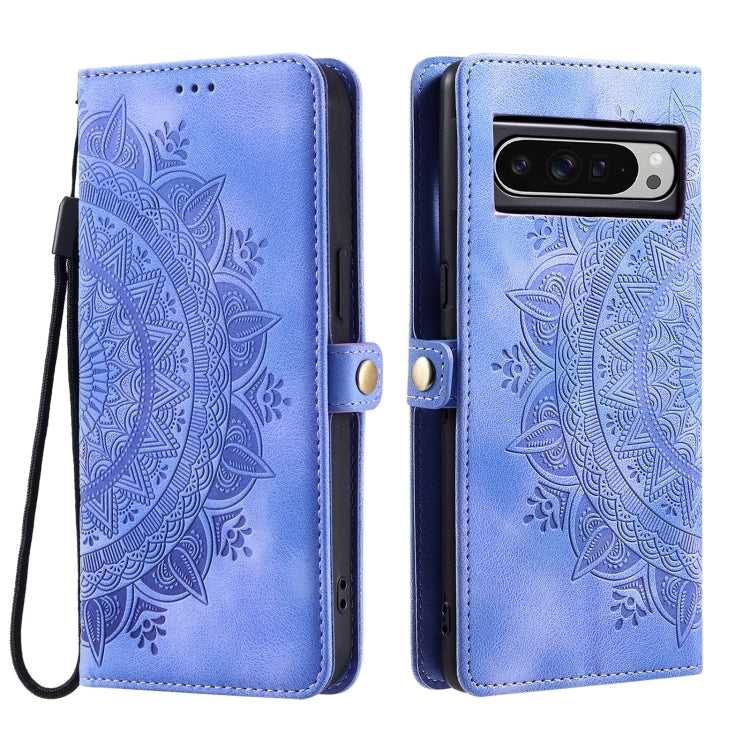 For Google Pixel 9 Pro XL Skin Feel Totem Embossed Leather Phone Case