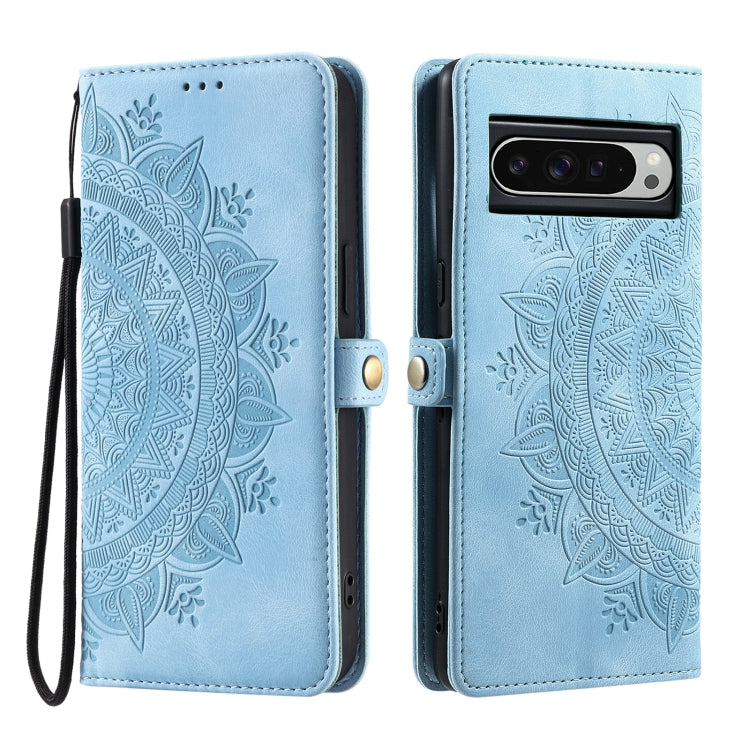 For Google Pixel 9 Pro XL Skin Feel Totem Embossed Leather Phone Case