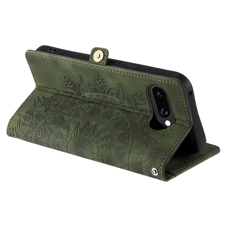 For Google Pixel 9a Skin Feel Totem Embossed Leather Phone Case