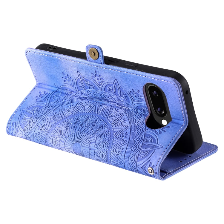 For Google Pixel 9a Skin Feel Totem Embossed Leather Phone Case