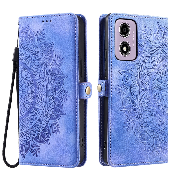 For Motorola Moto G24 / G04 Skin Feel Totem Embossed Leather Phone Case