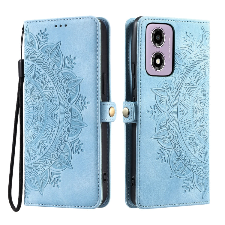 For Motorola Moto G24 / G04 Skin Feel Totem Embossed Leather Phone Case