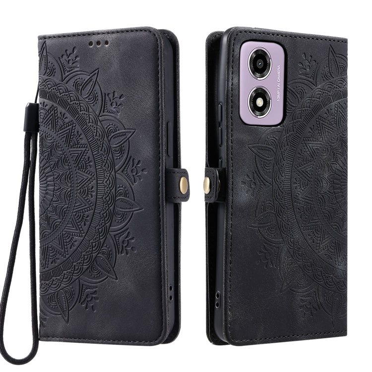 For Motorola Moto G24 / G04 Skin Feel Totem Embossed Leather Phone Case