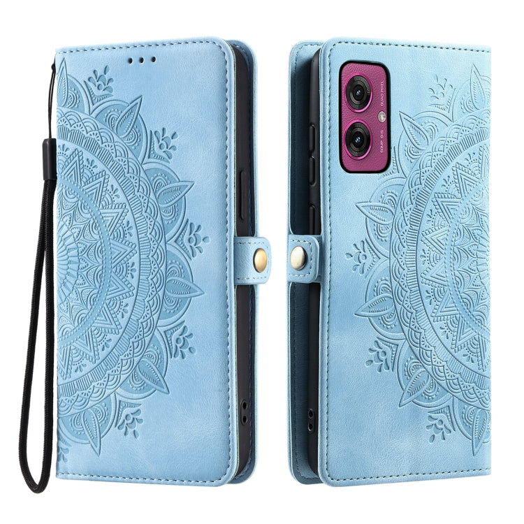 For Motorola Moto G55 Skin Feel Totem Embossed Leather Phone Case