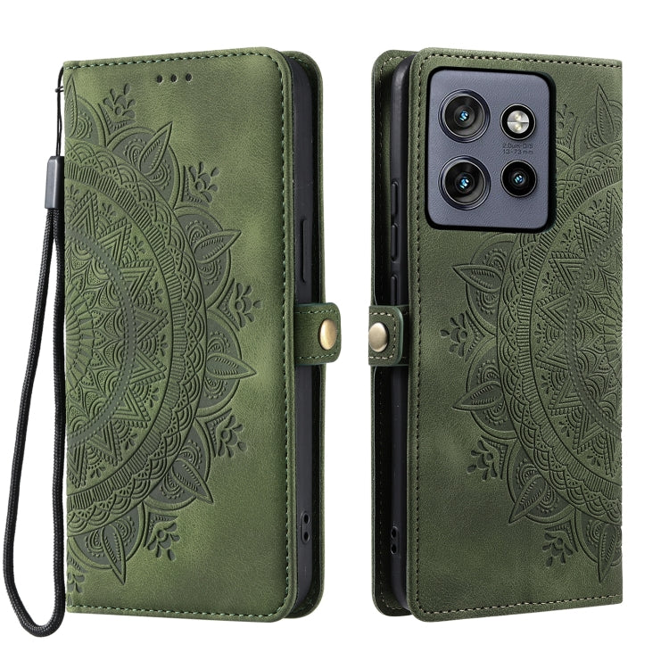 For Motorola Edge 50 Neo Skin Feel Totem Embossed Leather Phone Case