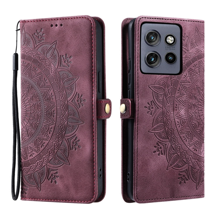 For Motorola Edge 50 Neo Skin Feel Totem Embossed Leather Phone Case