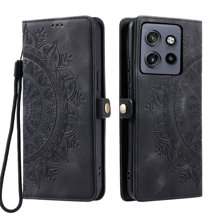 For Motorola Edge 50 Neo Skin Feel Totem Embossed Leather Phone Case