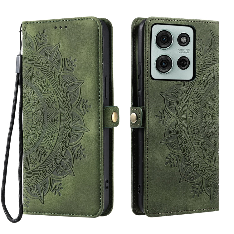 For Motorola Moto G75 5G Skin Feel Totem Embossed Leather Phone Case