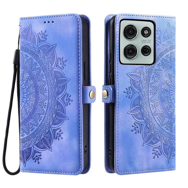 For Motorola Moto G75 5G Skin Feel Totem Embossed Leather Phone Case