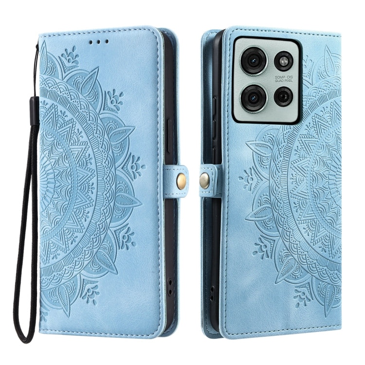 For Motorola Moto G75 5G Skin Feel Totem Embossed Leather Phone Case