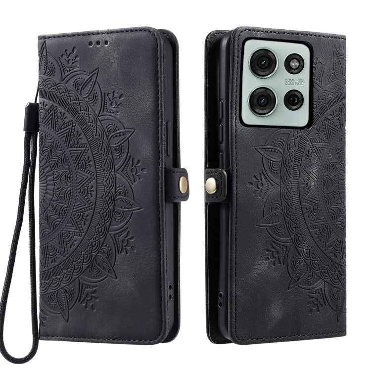 For Motorola Moto G75 5G Skin Feel Totem Embossed Leather Phone Case