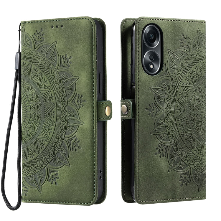 For OPPO A58 4G Skin Feel Totem Embossed Leather Phone Case