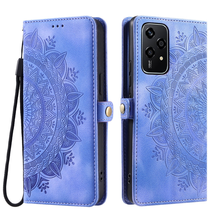 For Honor 200 Lite Global Skin Feel Totem Embossed Leather Phone Case