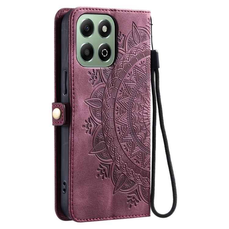 For Honor X6b / X6a Skin Feel Totem Embossed Leather Phone Case