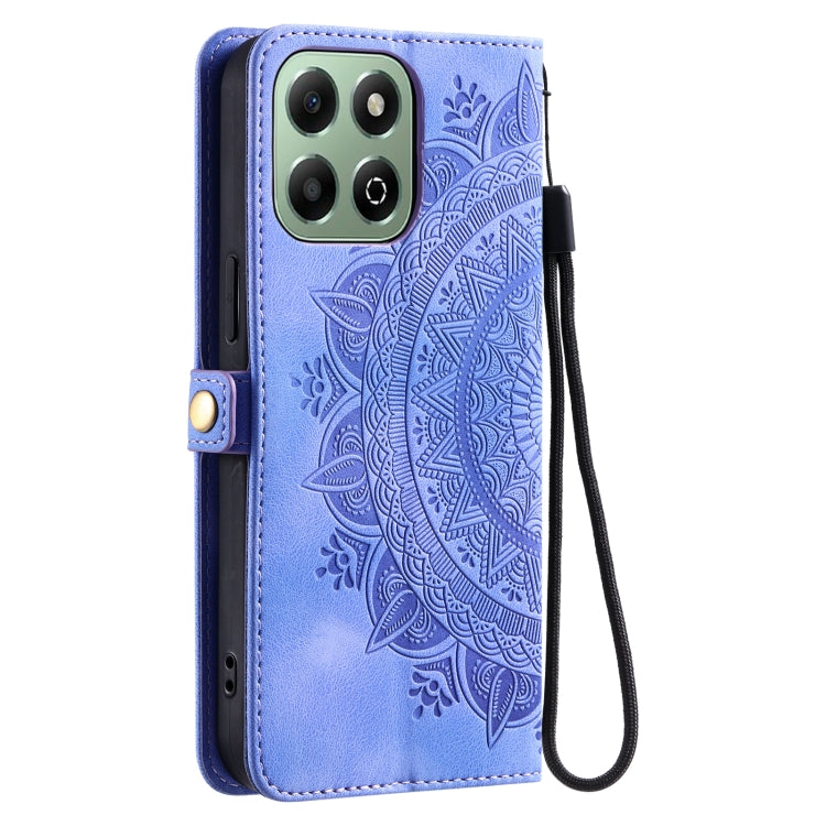 For Honor X6b / X6a Skin Feel Totem Embossed Leather Phone Case