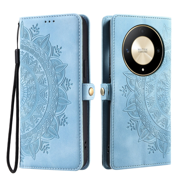 For Honor X9b Skin Feel Totem Embossed Leather Phone Case