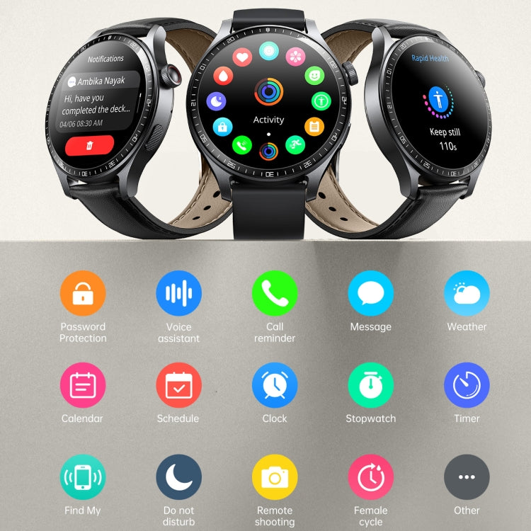 JOYROOM JR-FC2 Pro Classic Series Smart Watch, 1.46 inch Screen, Support BT Call / Heart Rate / Blood Oxygen