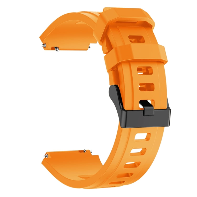 22mm Sports Style Steel Buckle Silicone Watch Band