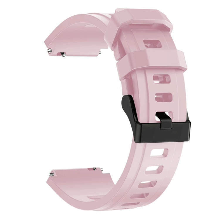 22mm Sports Style Steel Buckle Silicone Watch Band