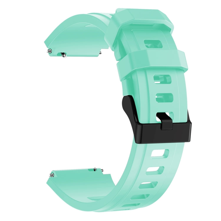 22mm Sports Style Steel Buckle Silicone Watch Band