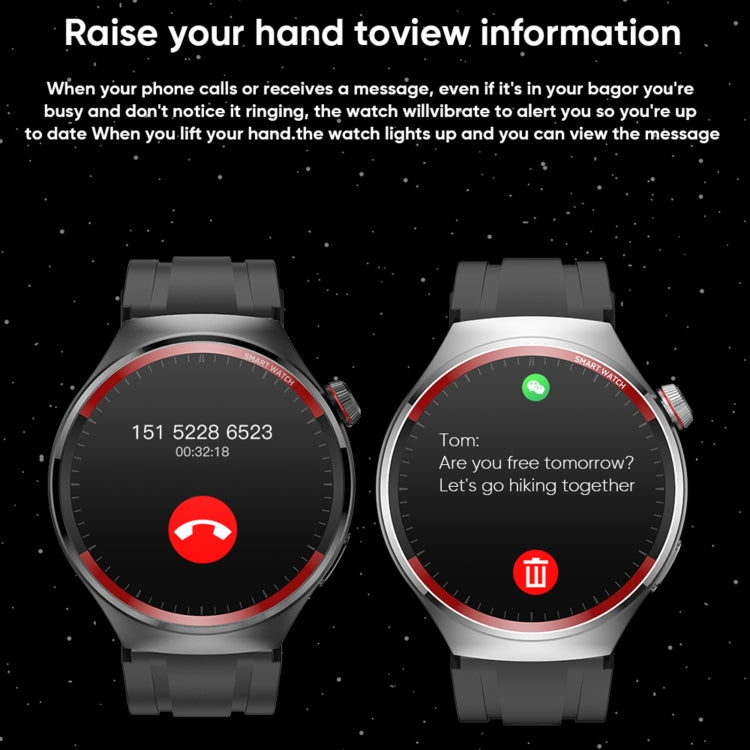 MT78 1.43 inch IP67 Waterproof Smart Watch, Support Sleep Monitoring - Black