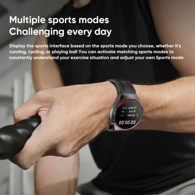 MT78 1.43 inch IP67 Waterproof Smart Watch, Support Sleep Monitoring - Black