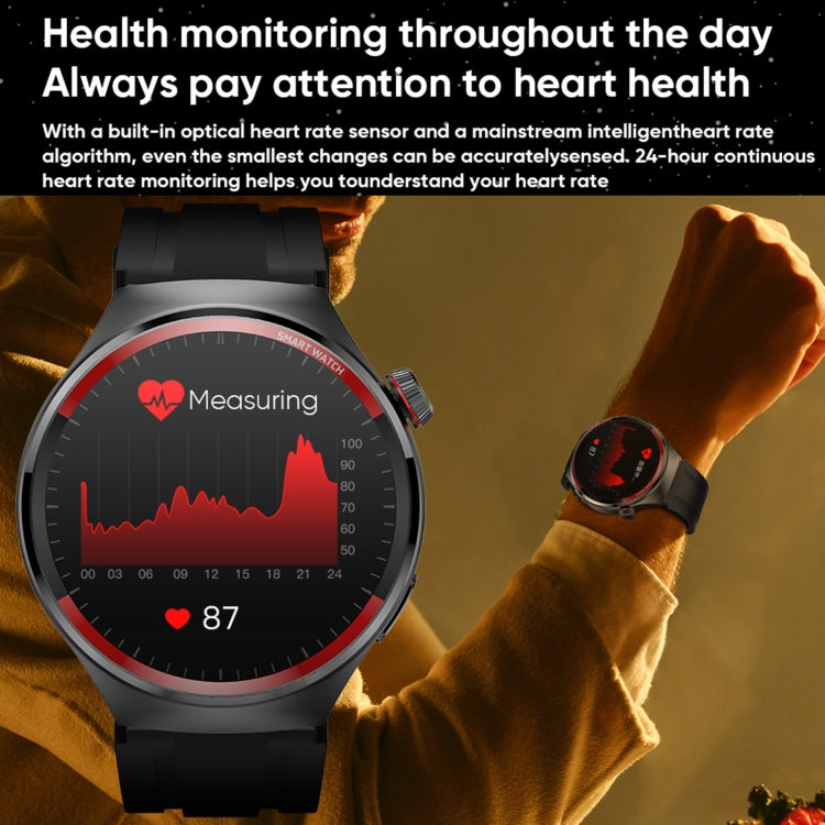 MT78 1.43 inch IP67 Waterproof Smart Watch, Support Sleep Monitoring - Black